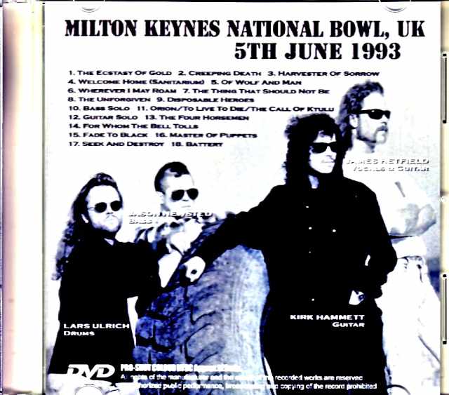 Metallica/England,UK 1997 Multi-Cam Edition Jewel Version