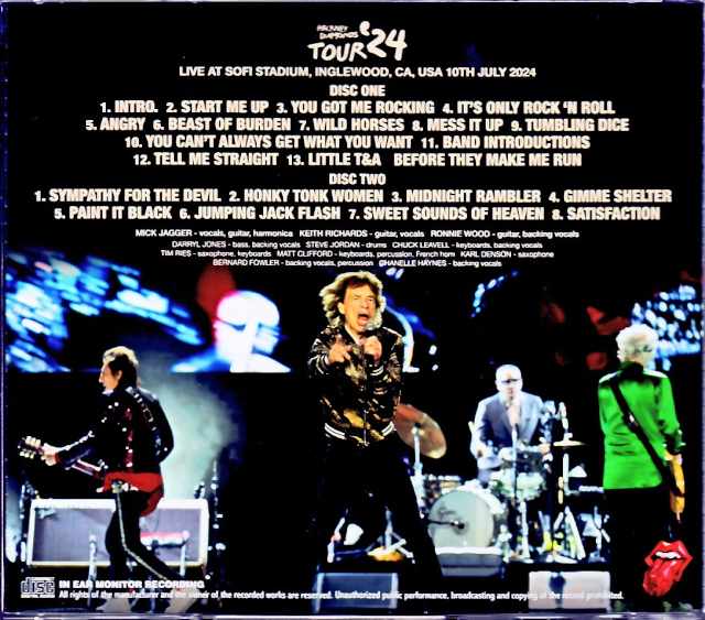 Rolling Stones/CA,USA 7.10.2024 Complete IEM Recording Edition
