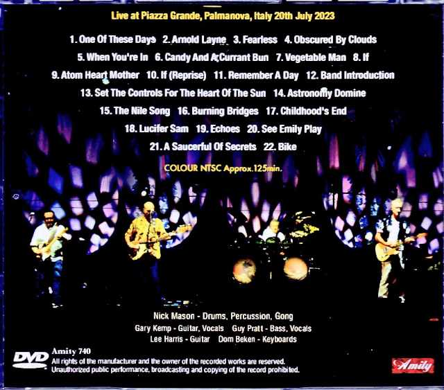 Nick Mason's Saugerful of Secrets Nick Mason/Italy 2023 Complete