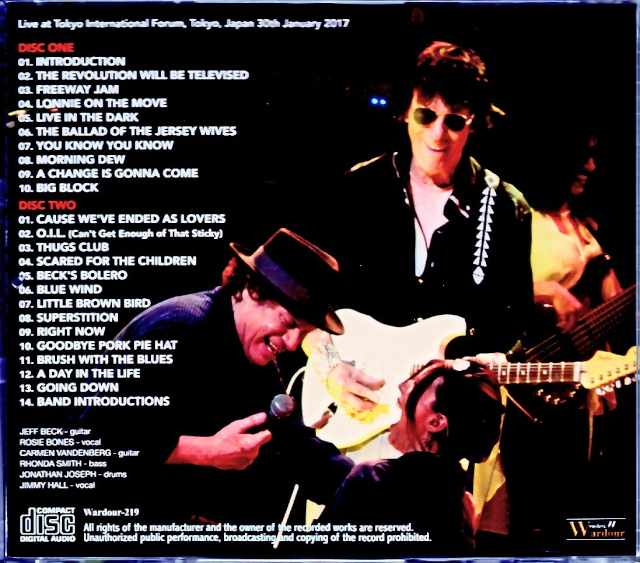 Jeff Beck / Tokyo, Japan 1.30.2017 Complete
