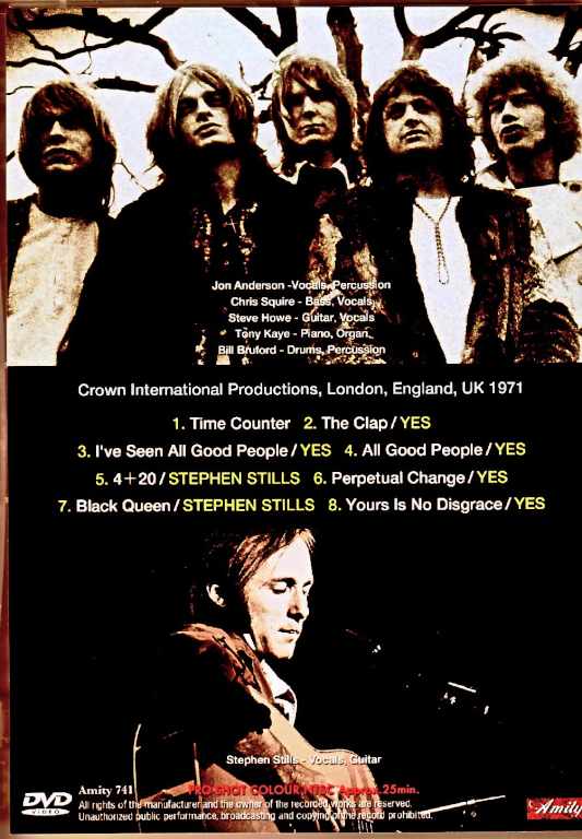 Yes Stephen Stills/London,UK 1971 Broadcast Edition