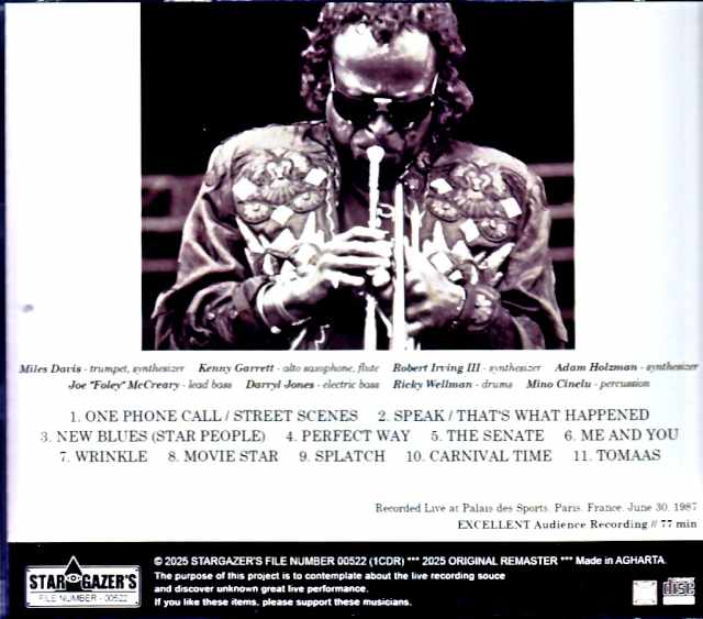 Miles Davis Kenny Garrett Miles Davis Kenny Garrett/France 1987