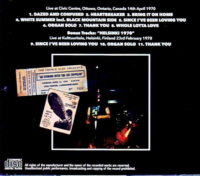 Led Zeppelin/Canada 04.14.1970 Upgrade & more