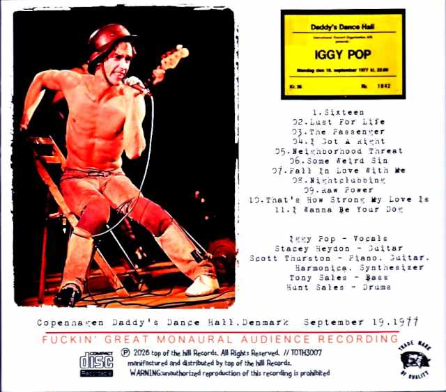Iggy Pop/Denmark 09.19.1977 Complete