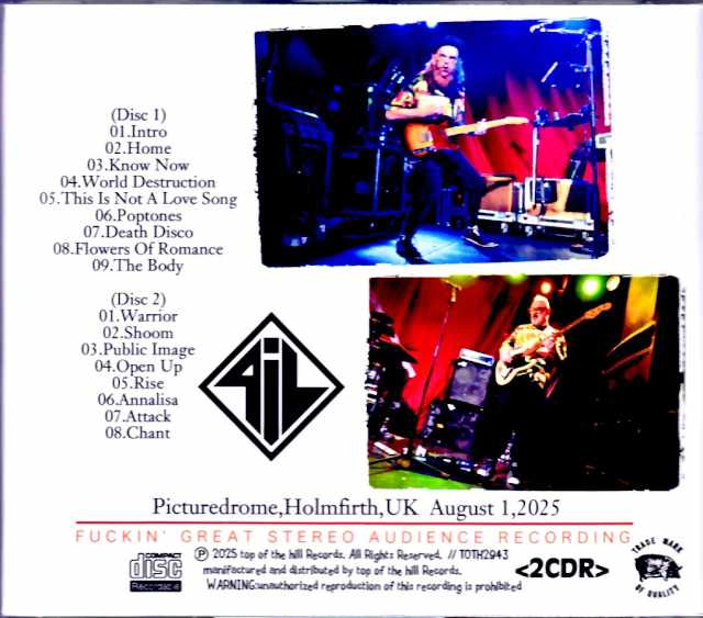 Public Image Limited / England, UK 08.01.2025 Complete