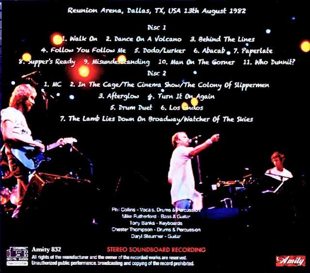 Genesis/TX,USA 08.13.1982 Soundboard Edition