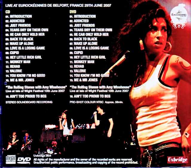 Amy Winehouse Amy Winehouse/France 06.29.2007 Complete Soundboard Edition & more