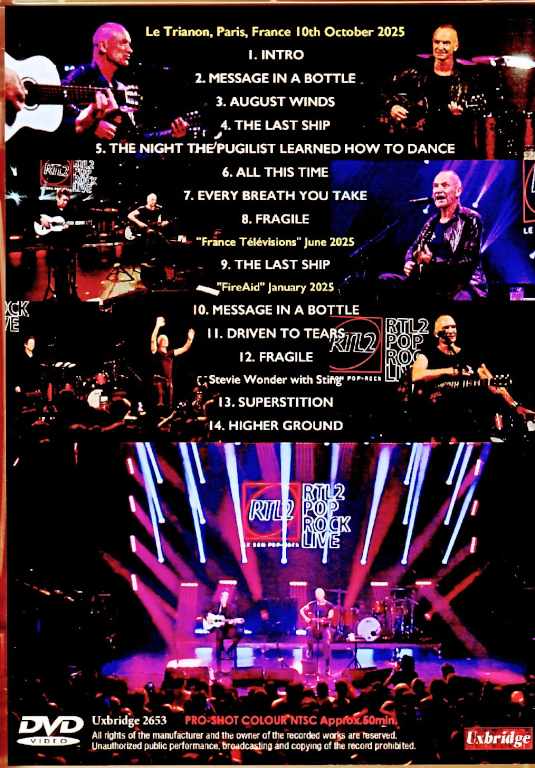 Sting/France 10.10.2025 Multi-Cam Edition