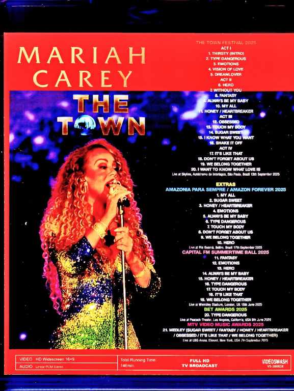 Mariah Carey / Brazil 2025 Complete Multi-Cam Edition & more Blu-Ray Version