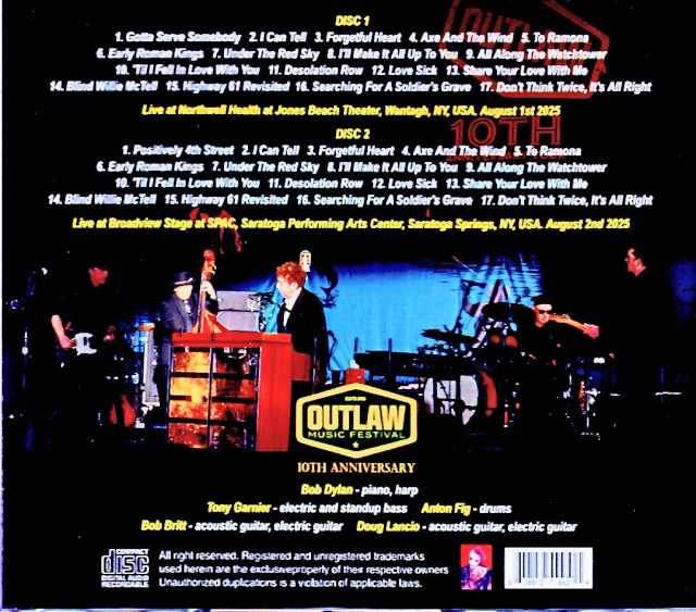 Bob Dylan/NY,USA 2025 2Days Complete