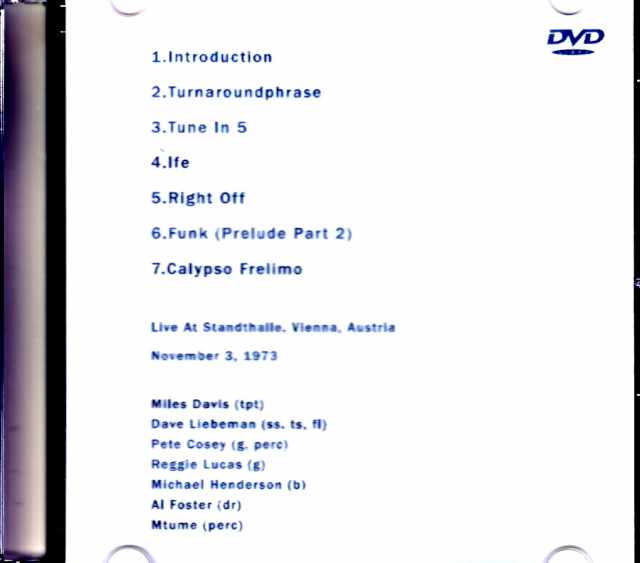 Miles Davis /Austria 1973 Multi-Cam Edition Jewel Version