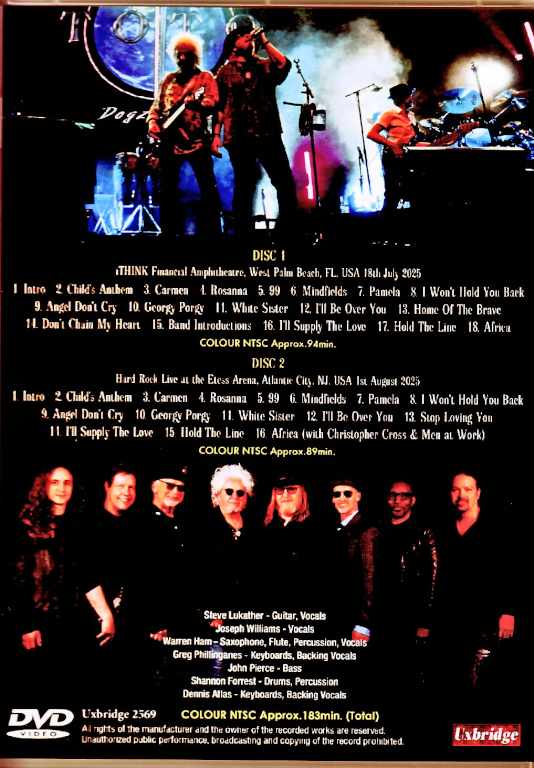 Toto Toto/FL,USA 07.18.2025 & more Complete