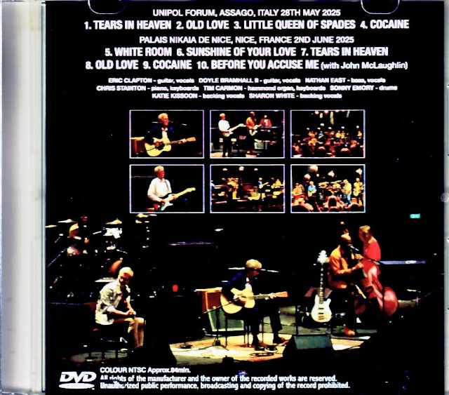 Eric Clapton/Italy & France 2025 Digest Edition Jewel Version