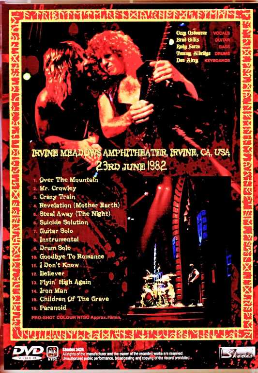 Ozzy Osbourne/CA,USA 06.23.1982 Multi-Cam Edition