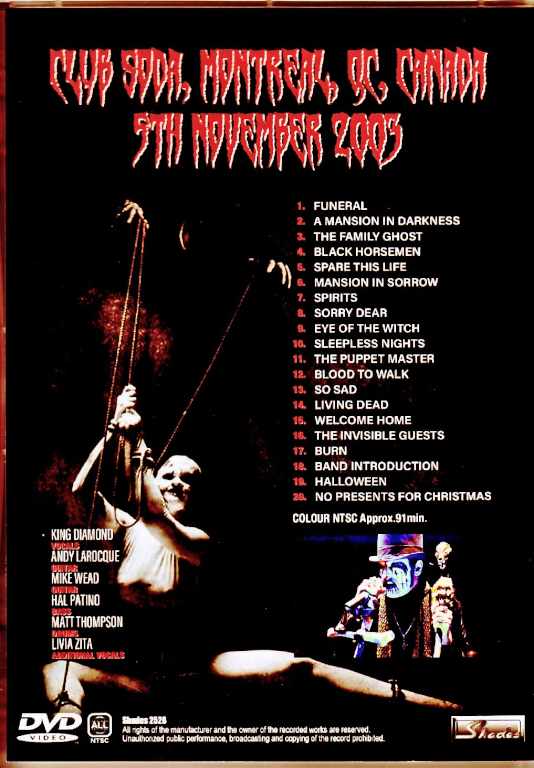 King Diamond/Canada 11.05.2003 Complete