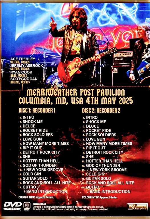Ace Frehley/MD,USA 2025 Complete 2Source Edition
