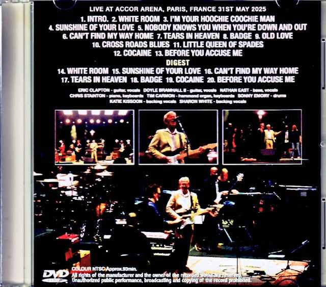 Eric Clapton/France 2025 Digests Edition Jewel Version