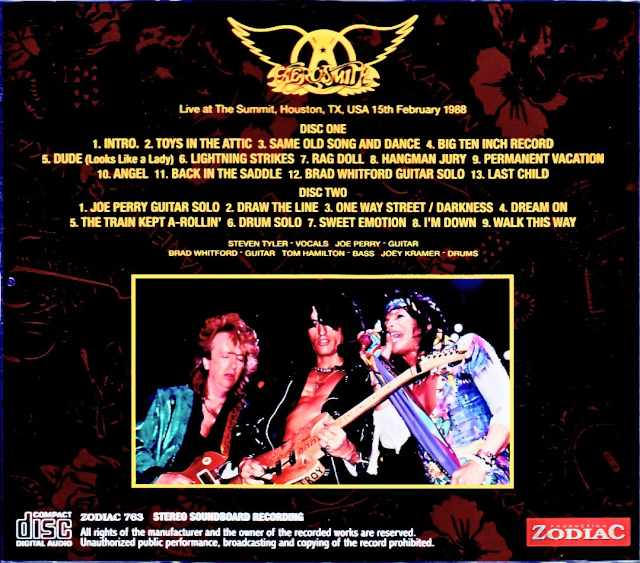 Aerosmith / TX,USA 02.15.1988 Complete Soundboard Edition