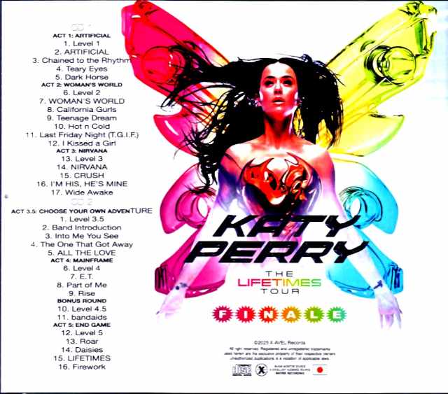 Katy Perry / Saitama, Japan 2025 Complete IEM Matrix Edition & more