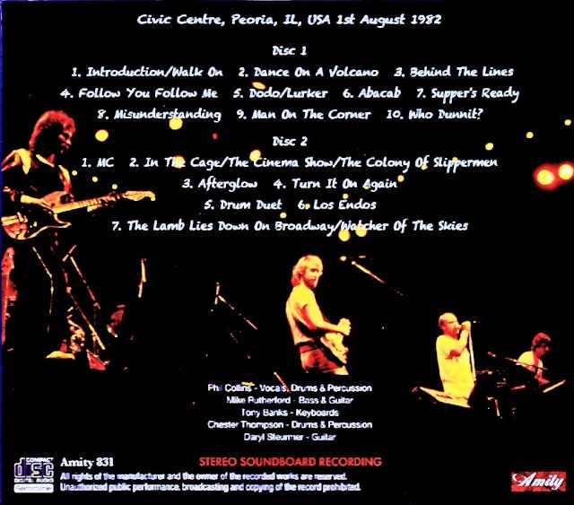 Genesis/IL,USA 08.01.1982 Complete Soundboard Edition
