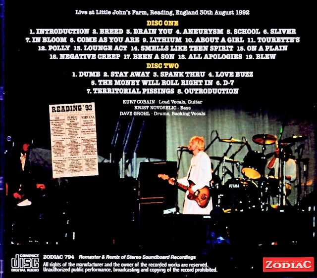 Nirvana/England,UK 1992 Complete Remaster & Remix of 2Stereo Soundboard Recordings Edition