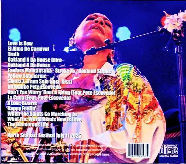 Sheila E and the E-Train Sheila E/Netherlands 2025 Complete Soundboard Edition