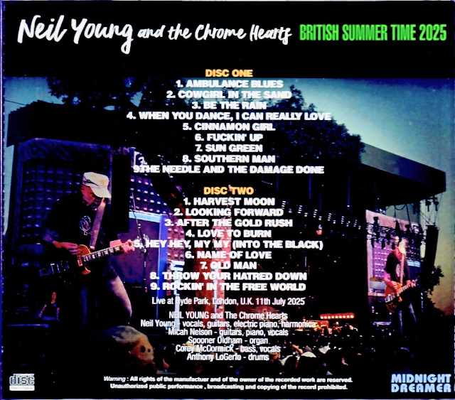 Neil Young and the Chrome Hearts Neil Young/London,UK 07.11.2025 Complete