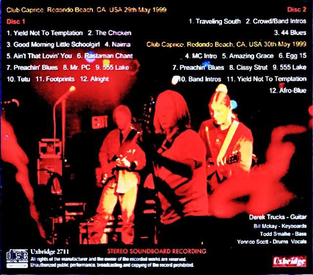 Derek Trucks Band/CA,USA 1999 2Days Soundboard Edition