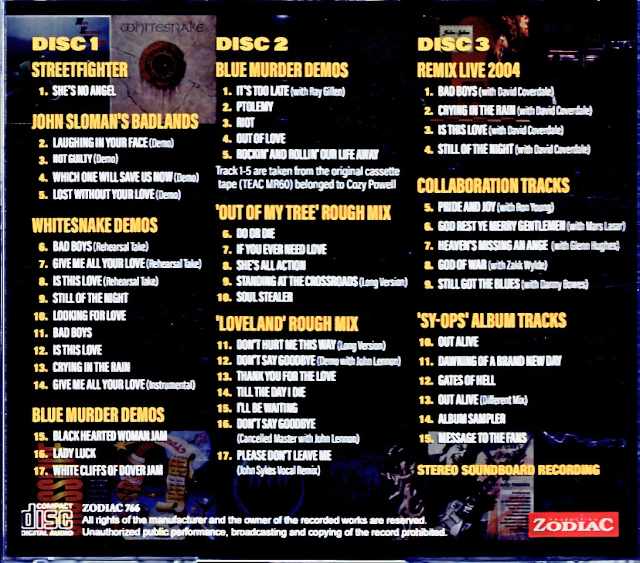 John Sykes/Ultra Rare Studio Recordings Upgrade