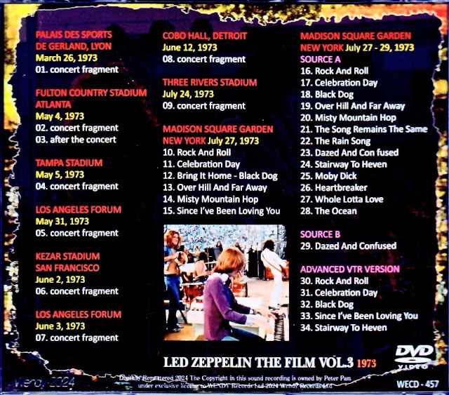 Led Zeppelin / The Film 1973