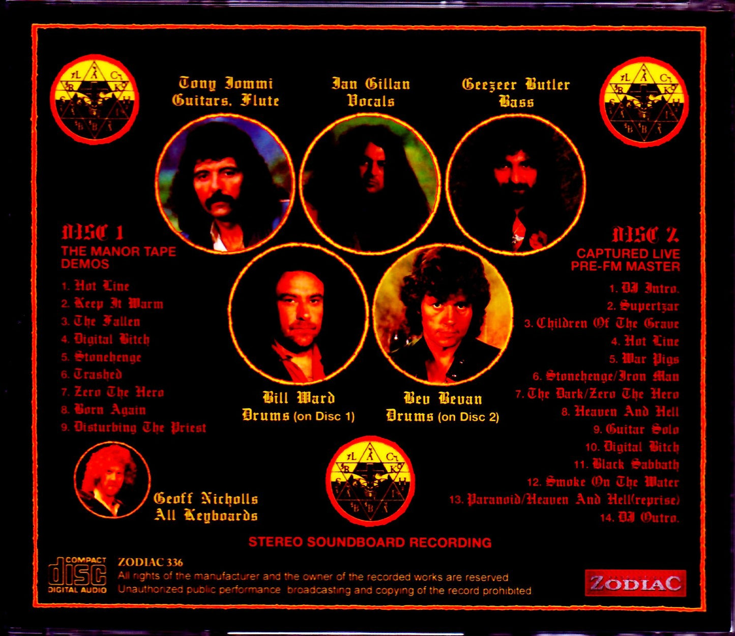 Black Sabbath Born Again Unmixed Demos & more Upgrade