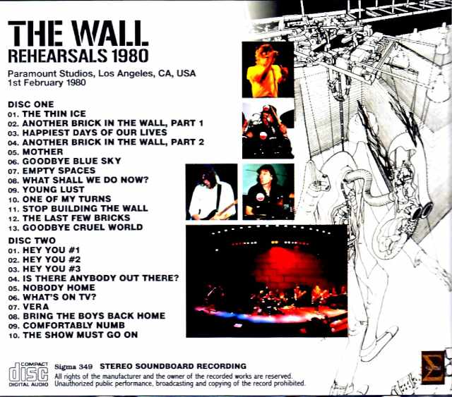 Pink Floyd Pink Floyd/CA,USA 1980 Rehearsals Complete Upgrade