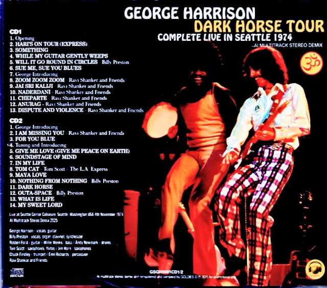 George Harrison / Dark Horse Tour Seattle 1974 Complete Edition WA, USA 1974