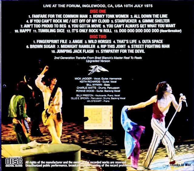 Rolling Stones/CA,USA 07.10.1975 Complete Upgrade