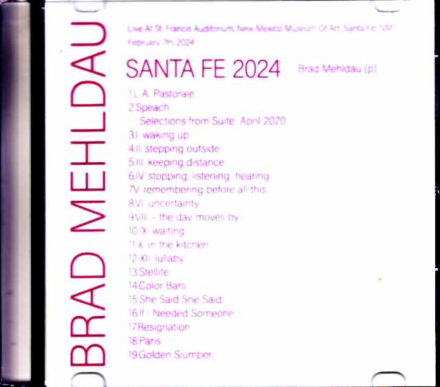 BRAD MEHLDAU Brad Meldeau/CA, USA 2024