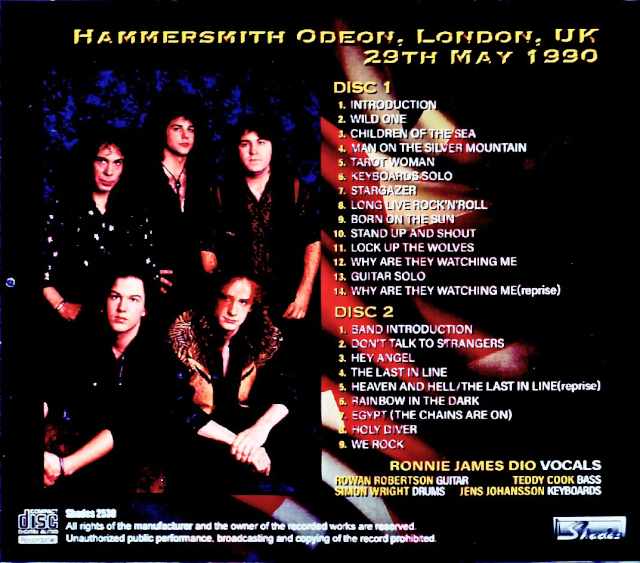 Dio/London,UK 05.29.1990 Complete