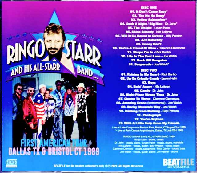 Ringo Starr and His All-Starr Band Ringo Starr /TX,USA 1989 & more