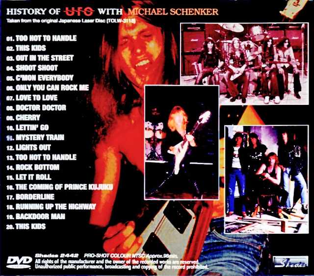 UFO Michael Schenker UFO Michael Schenker/History of UFO Original Japanese Laser Disc Edition