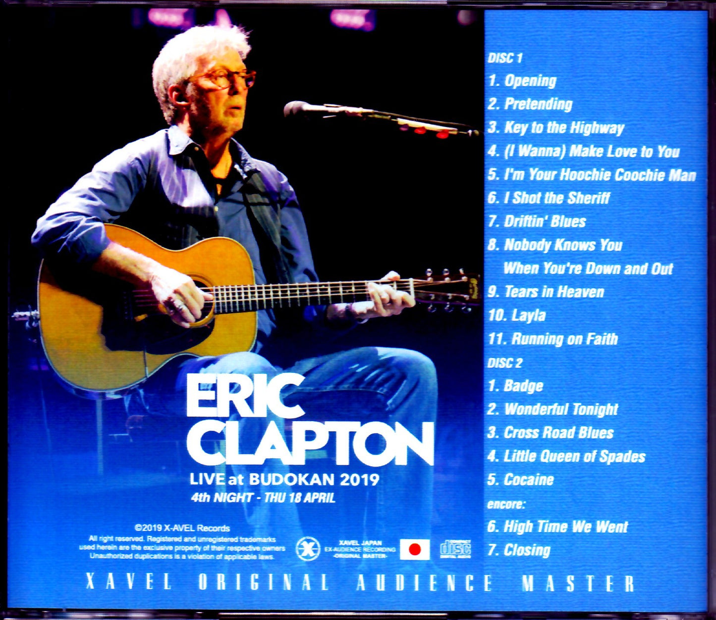Eric Clapton/Tokyo,Japan 4.18.2019 Omnidirectional Microphone