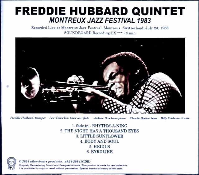 Freddie Hubbard Charlie Haden,Billy Cobham Freddie Hubbard Charlie Haden Billy Cobham/Switzerland 1983
