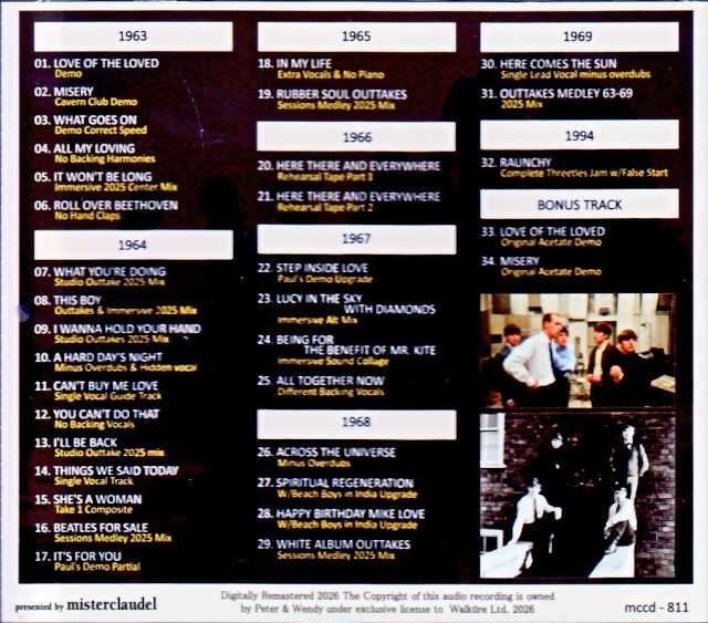 Beatles/First appearance of studio recordings! Unreleased Tracks, Acetate Demos and Studio Rarities