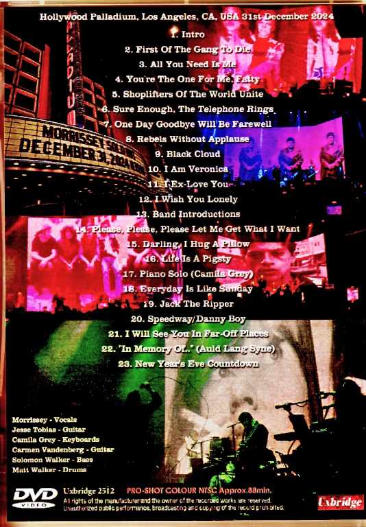 Morrissey/CA,USA 2024 Complete