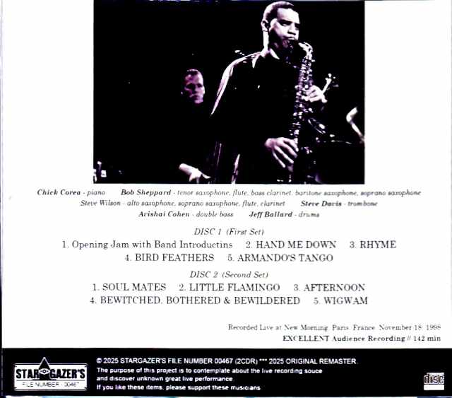 Chick Corea and Origin Avishai Cohen Rick Corea Avishai Cohen/France 1998 Complete