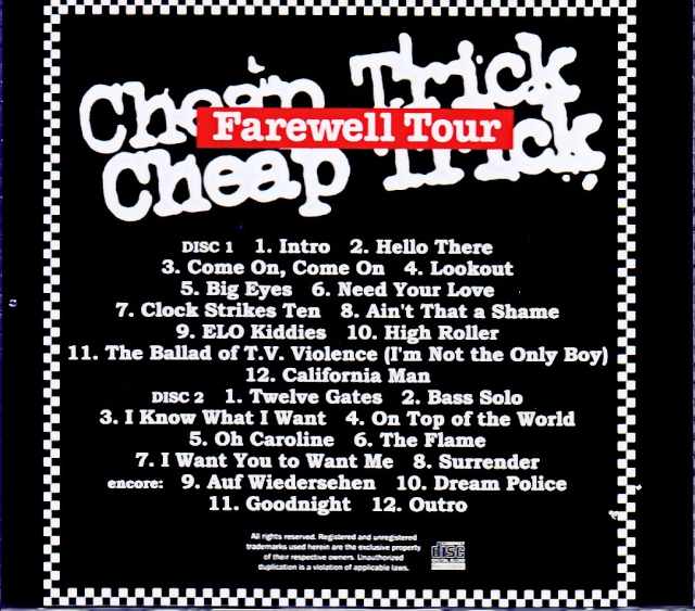 Cheap Trick Tokyo, Japan 2025 Complete IEM Matrix Edition & more