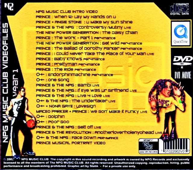 Prince/MPG Music Club Video Files Year 1