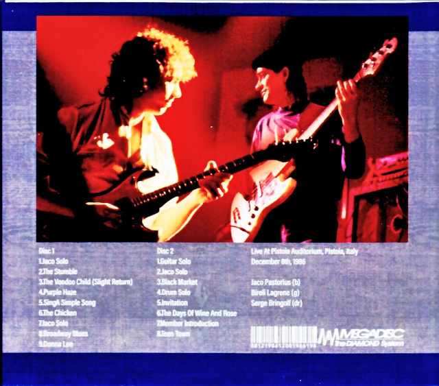 Jaco Pastorius Group Jaco Pastorius/Italy 12.08.1986