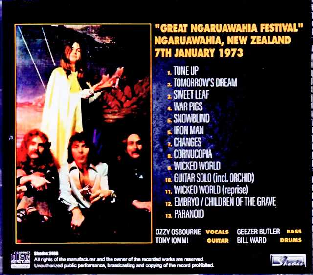 Black Sabbath/New Zealand 01.07.1973