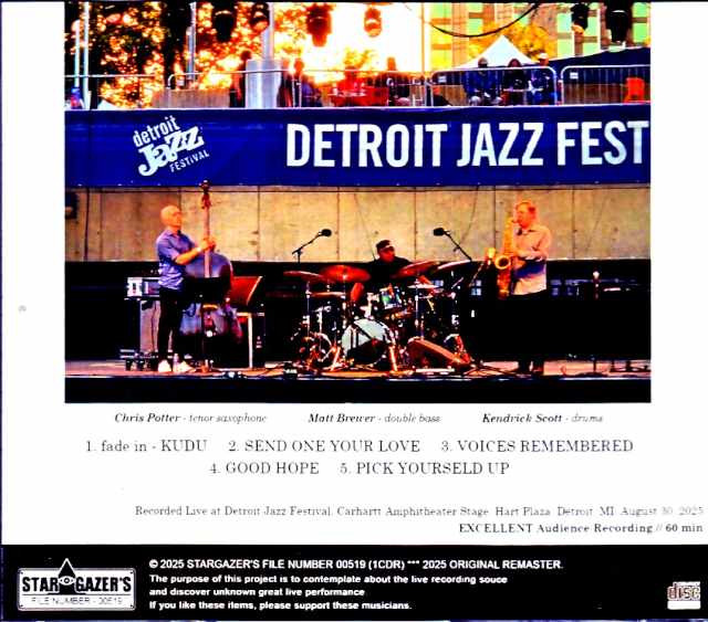 Chris Potter Trio Chris Potter/MI,USA 08.30.2025