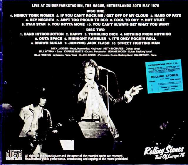 Rolling Stones/Netherlands 05.30.1976 Upgrade