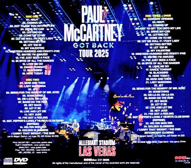 Paul McCartney/NV,USA 10.04.2025 Complete & more